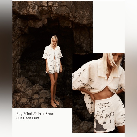 Maurie & Eve Sky Minded Shirt Mini Dress & Shorts Set - Picture 6 of 13